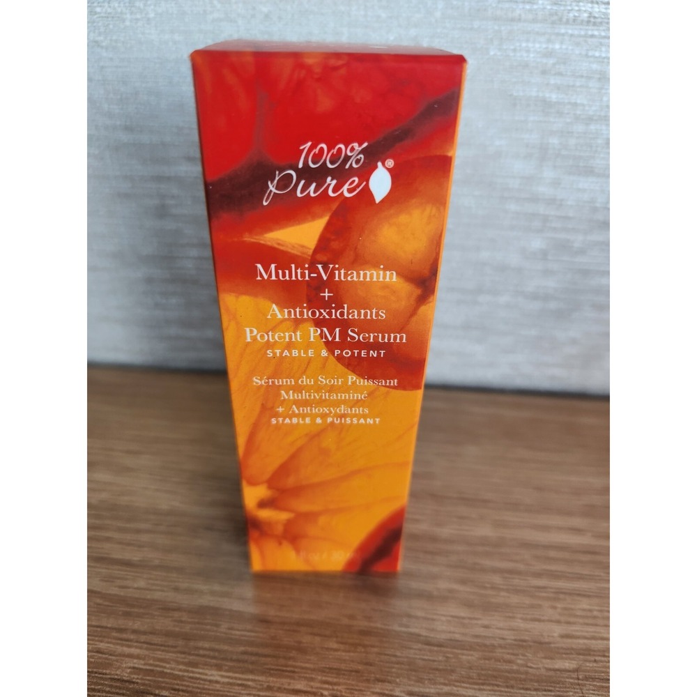Brand New 100% Pure Multi-Vitamin + Antioxidants Potent PM Serum‎ 1 Fl. Oz.